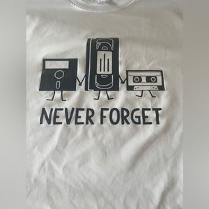 Fun Retro print T shirt Male XXL